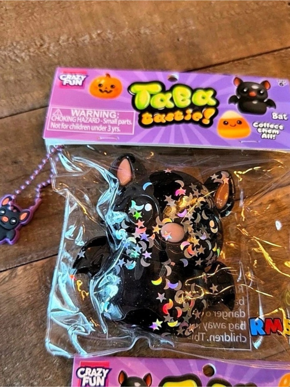 Crazy Fun Bat Taco Tastic Bat Squishy Toy Black & Purple